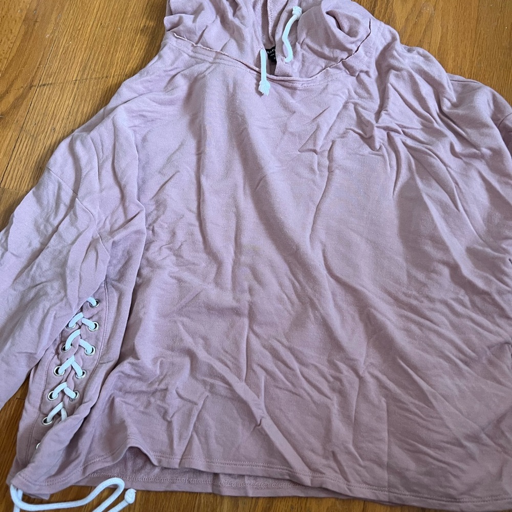 Generation Love Pink Tie-up Hoodie